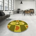 thumbnail image 4 of Ahgly Company Machine Washable Indoor Rectangle Transitional Dark Bronze Brown Area Rugs, 7' x 9', 4 of 7