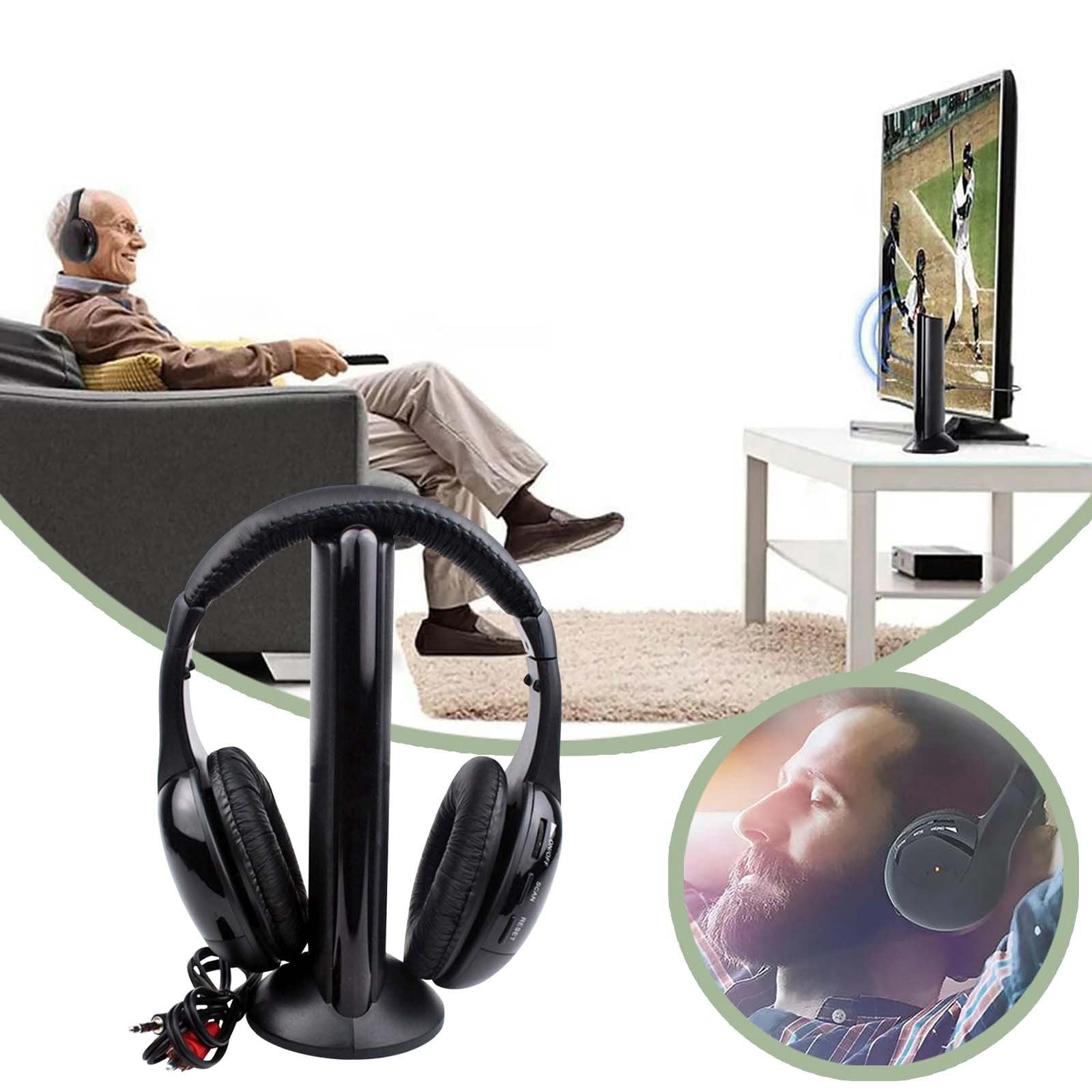 ANSTEN Wireless Headphones For TV - Over-Ear 2.4GHz Headset With Transmitter, 100ft Range, 20hr Battery