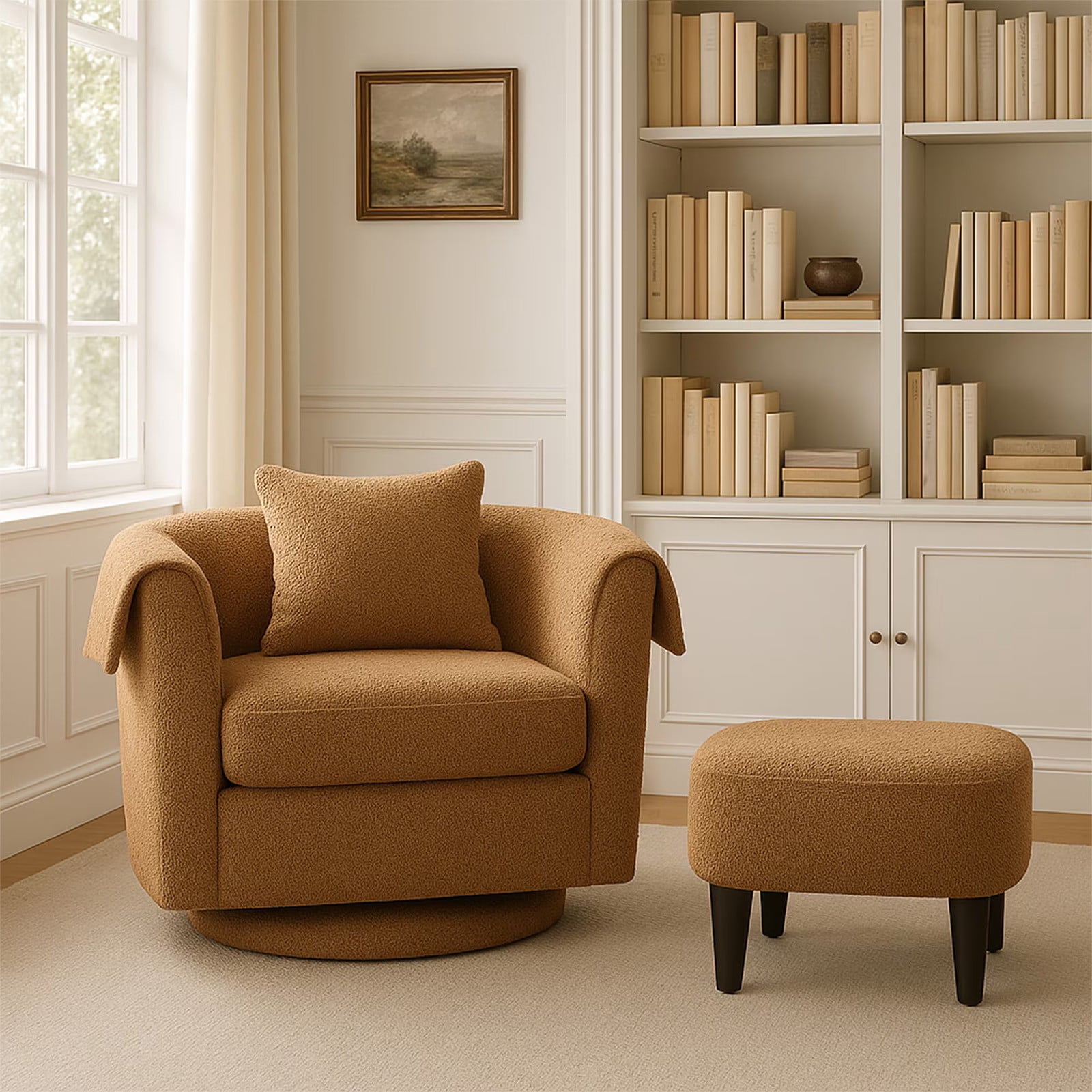 DaVinci, Olive Glider and Ottoman, Model RRK150, Cream - Walmart.com