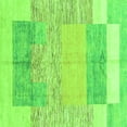 thumbnail image 1 of Ahgly Company Indoor Square Abstract Green Modern Area Rugs, 3' Square, 1 of 4