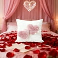 thumbnail image 7 of Throw Pillow Covers Valentine's Day Heart Decorative Throw Pillow Cover Romantic Gift For Couples Sofa Couch Cushion Cover Festival Home Decor Bedroom Living Room 45*45cm, 7 of 7