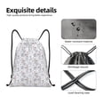 thumbnail image 4 of Lsque Elegant ice skates snowflakes Print Drawstring Backpack Bag Sport Gym Sackpack Cinch Bags Drawstring Bags Draw String Sport Bag-Small, 4 of 6