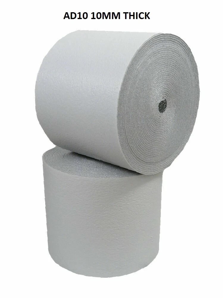 WHITE REFLECTIVE FOAM CORE GARAGE DOOR INSULATION ROLL PANEL R12 10MM (24"X8')