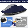 thumbnail image 3 of 600D Jet Ski Cover - Trailerable, Waterproof, Fits Seadoo, Yamaha, Jet Ski Watercraft (103"-115", 1 or 2 Seater), Gray & Navy, 3 of 7