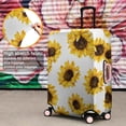 thumbnail image 4 of White Big Sunflower Pattern Luggage Cover Fashion Suitcase Cover Baggage Covers Fit 25-28 Inch Luggage (Go Travel), 4 of 5