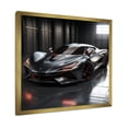 thumbnail image 2 of Designart "Italian Hyper Car in Silver II" Transportation Framed Wall Art Decor - Modern Silver Car Exotic Entryway Framed Wall Art Print, 2 of 6