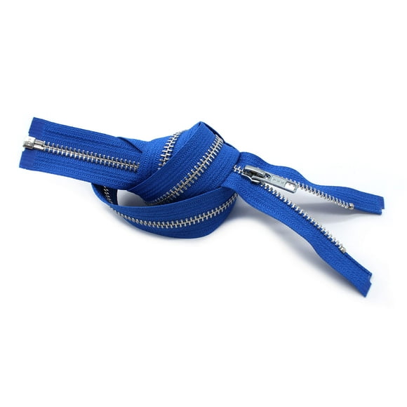 26" Jacket Zipper, YKK #5 Aluminum Metal ~ Medium Weight ~ Separating ~ 918 Royal Blue (1 Zipper/Pack)