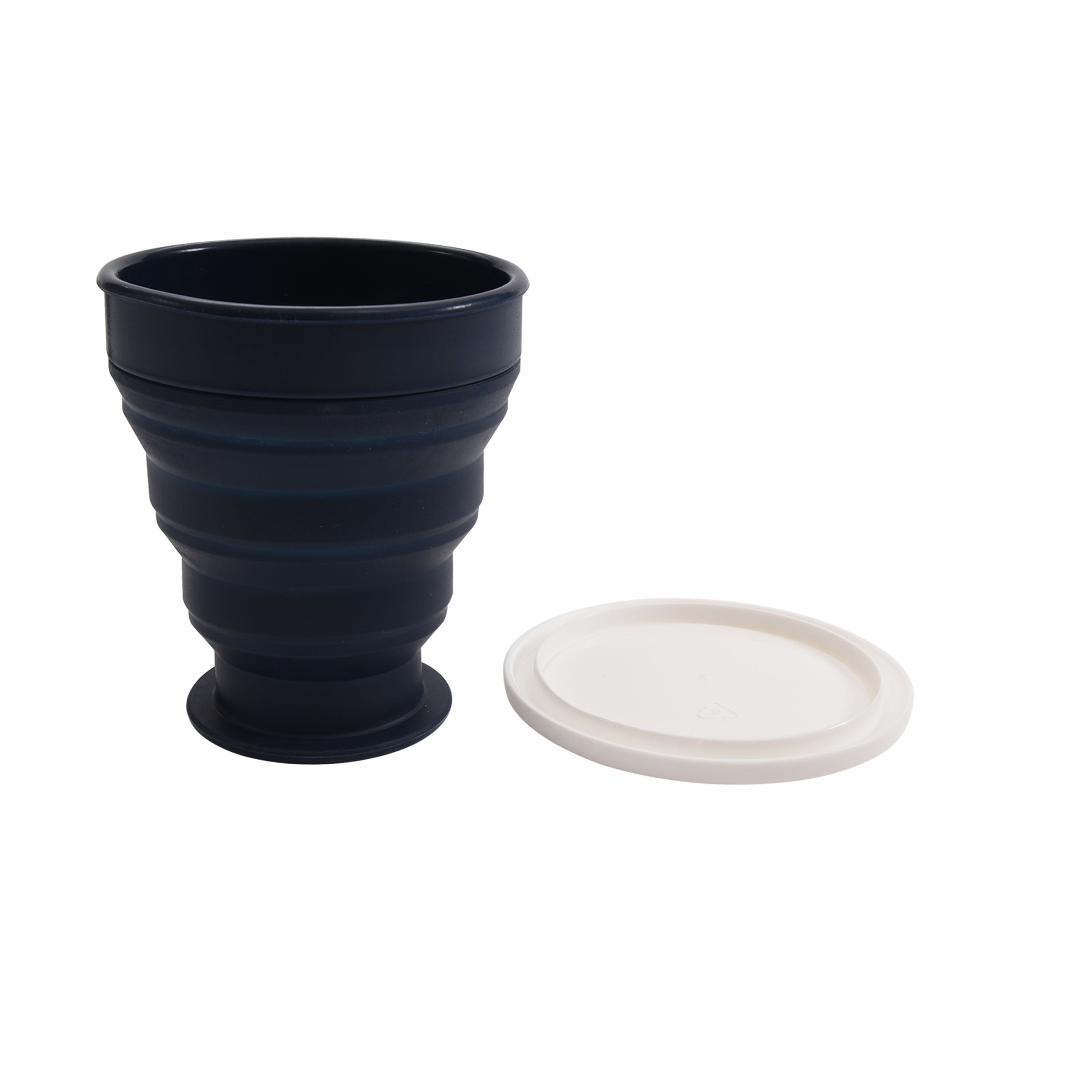 Mainstays Collapsible Silicone Tumbler, Blue Cove