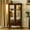 Walnut, variant on Adjustable Glass Shelves up to 15 lbs / Corner Placement for Space - Saving / Showcase Items from Any Angle