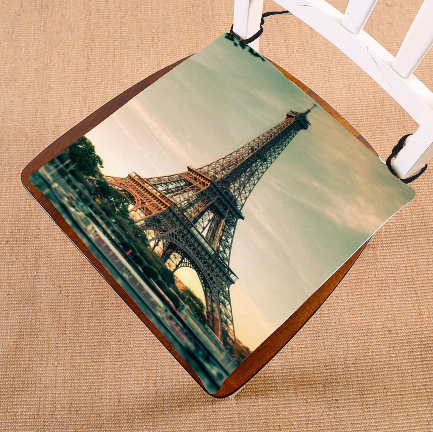 ZKGK Paris Eiffel Tower Seat Pad Seat Cushion Chair Cushion Floor