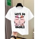 thumbnail image 1 of Boys' Halloween T-Shirt - Cute Ghosts & "Let's Go Ghouls" Print - White Tee - Lightweight Polyester Shirt for Kids Party outfit or everyday Summer Top - easy-Care Boys Clothing, Casual, 1 of 6