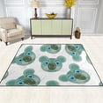thumbnail image 3 of Coolnut Lightweight Soft Area Rugs 63 x 48 in, Animal Koala Pattern On White Floor Mat for Kids Playing Room Hardwood Floor Living Room Nursery Rugs, 5'3" x 4', 3 of 6