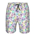thumbnail image 4 of Naloa Butterflies on Polka Dots Men's Beach Shorts, Surfing shorts, Swim trunks, Quick Dry Swim Trunks for Surfing Beach Fun - Small, 4 of 9