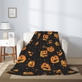 thumbnail image 7 of Halloween Blanket Throw Blanket for Couch Sofa and Bed, halloween-pumpkins Halloween Plush Throw Blanket, Halloween Decor Fuzzy Cuteness Comfy Flannel Blanket, 7 of 7
