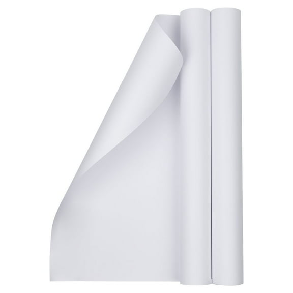 JAM Paper Matte Wrapping Paper, 52.6 Sq ft Total), Matte White, 2 Pack