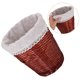 thumbnail image 2 of GOOHOCHY Cesta de mimbre tejida a mano para la colada, cesta de almacenamiento tejida para organizar el hogar, cesta de lavandería para baño o dormitorio, color marrón, 2 of 8