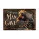 thumbnail image 5 of Letrero de hojalata con la regla de la cueva del hombre, póster vintage para el hogar, bar, hotel, pintura de pared, placa para fiesta, bar, decoración pública, 20 x 30 cm, 5 of 5
