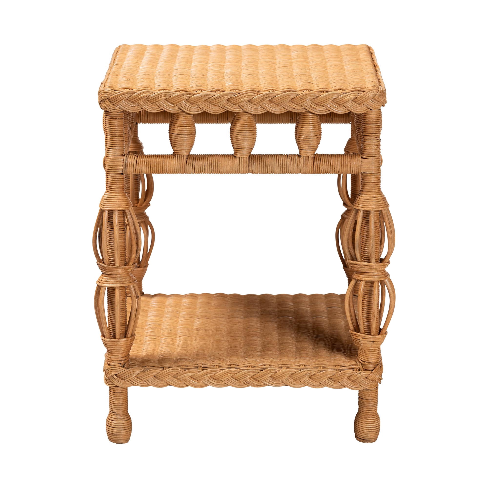 bali & pari Dolby Boho End Table, Light Honey