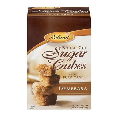 (2 pack) (2 Pack) Roland Rough Cut Sugar Cubes from Pure Cane, 35.3 OZ