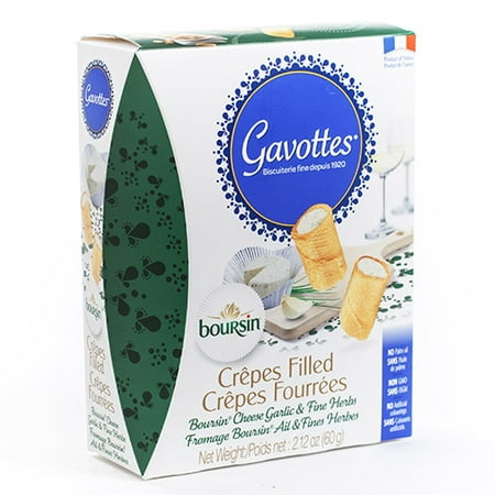 Gavottes Crepes Filled with Boursin Cheese Garlic & Fine Herbs (2.12 (Boursin Cheese Best Before Date)