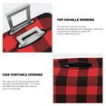 thumbnail image 5 of Bingfone Buffalo Plaid Red Black Luggage Cover Washable Suitcase Cover Protector Anti-Scratch Suitcase Cover Fits 18-32 Inch Luggage, 5 of 9