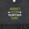thumbnail image 4 of Inktastic Mommys Future Hunting Buddy Girls Baby Dress, 4 of 5