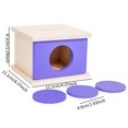 thumbnail image 5 of Yinanstore Wooden Object Permanence Box s Recognition Blocks Educational Tool Wooden Shape Matching Box for Kids Holiday Present, 5 of 5