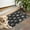 Black Boho Bohemia, variant on Black and White Geometric Pattern Door Rugs,Washable Non Slip Door Mats Indoor,Decorative Door Mats,Entry Mat Indoor for Entrance,Bedroom,Kitchen,Bathroom,17"x30"