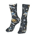 thumbnail image 6 of Salouo Space Cars Pattern Fun Novelty Crew Socks,Casual Athletic Socks Neutral Socks, 6 of 7