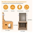 thumbnail image 2 of Cat Scratcher Cat House Bed, L-Shaped Vertical Cat Scratching Board with 2 Ball Toys Cat Scratcher for Wall and Couch Protection, 2 of 8
