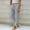 Black, variant on Juslio Womens Pants with Pockets Striped Drawstring Comfortable High Waist Straight Pants