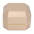 thumbnail image 3 of Ring Gift Box Elegant Protective Small Jewelry Storage Display Case with Light for Proposal Engagement Wedding gold, 3 of 8