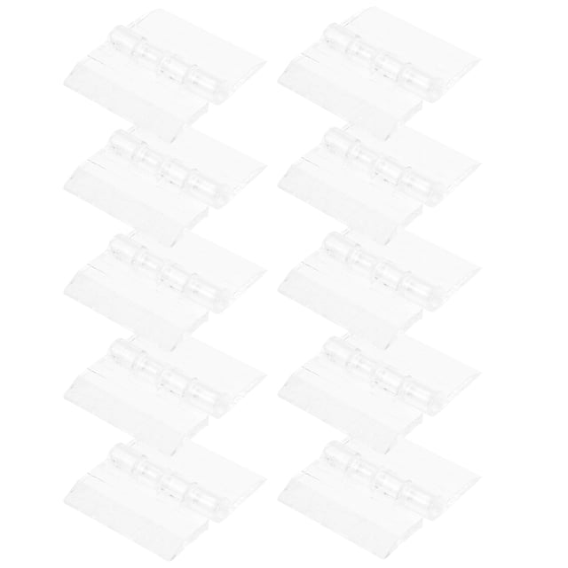 FUTUREORYY 10 Pcs Charnière de Support Pliable Transparente pour Petits Cabinets et Boîtes