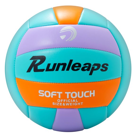 Pelota de poliuretano suave e impermeable de Volleyball Runleaps, tamaño 5