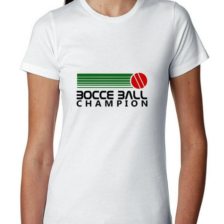 Bocce Ball Champion - 70s Vintage Graphic Women's Cotton T-Shirt
