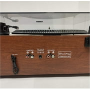 TechPlay Commander W, 3 Speed Turntable w/ Pitch Control, CD Player, Amplifier W/ VU Meter, Bluetooth and USB Recording