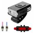 thumbnail image 2 of DYNWAVECA Bike Light Set Back Taillights 2 LED Easy Installation Lightweight Bicycle Headlight Bicycle Light Set for Off Road Commuting A, 2 of 6