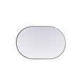 thumbnail image 6 of Elegant Decor Metal Frame Oval Mirror 24x36 Inch in Silver, 6 of 12
