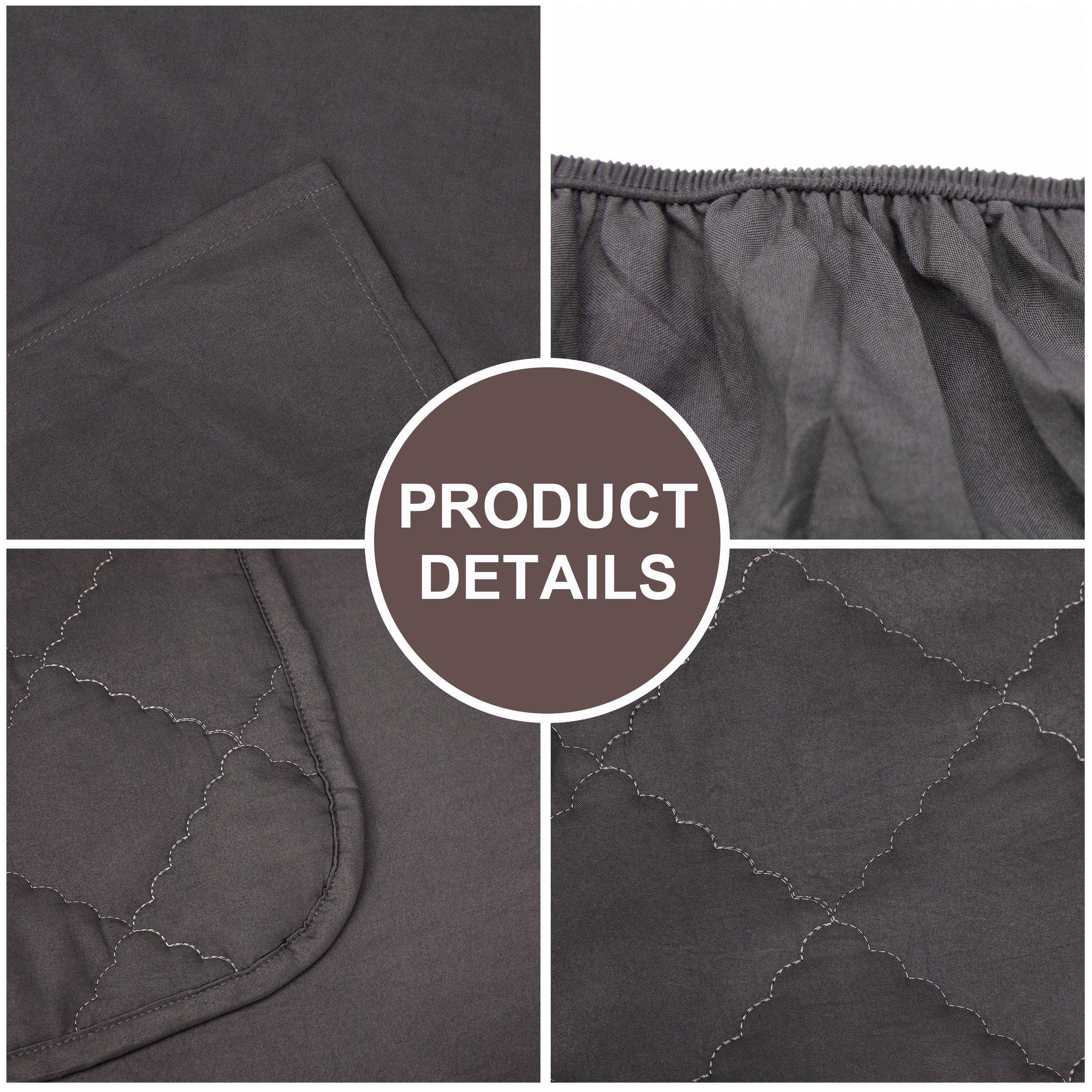 4 Pieces Ultra Soft Microfiber Toddler Bedding Set, Easy Care Crib Sheets Set with Quilt, Toddler Size, Dark Gray