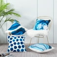 thumbnail image 6 of Topfinel Block Print Pillow Covers 18x18 Set of 4 Flower Leaves Outdoor Decorative Throw Pillows Farmhouse Pillowcases Flannel Cushion Case Decor for Home Sofa Couch Bed, 6 of 9