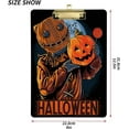 thumbnail image 3 of Coolnut Halloween Sack Masked Man Carrying Pumpkin 12.5"x9" Clipboard, Acrylic Fashion Letter A4 Size Clipboards with Metal Clip for Nurses, Students,Teacher,Women, Man-Gold12x9in, 3 of 7