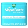Vicks Vapo Bath Crystals, Soothing Soaking VapoRub Vapors, 15 oz, 2 Pk