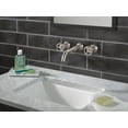 thumbnail image 2 of Delta H558BL Trinsic Bathroom Faucet Wall Mounted Wheel Handles - Black, 2 of 7
