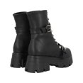 thumbnail image 4 of Bota Combat Suela Gruesa Track Para Mujer Con Látigos Ajustables Platonia SALOME-01-NEGRO, 4 of 8
