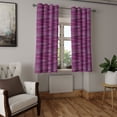 thumbnail image 2 of Ambesonne Magenta Grommet Curtain, Vintage Knit Pattern, 50" x 54", Fuchsia and Violet, 2 of 6