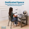 thumbnail image 3 of ECR4Kids Stackable Bentwood Chair, 14in Seat Height, Montessori Furniture, Grey Wash, 2-Pack, 3 of 9