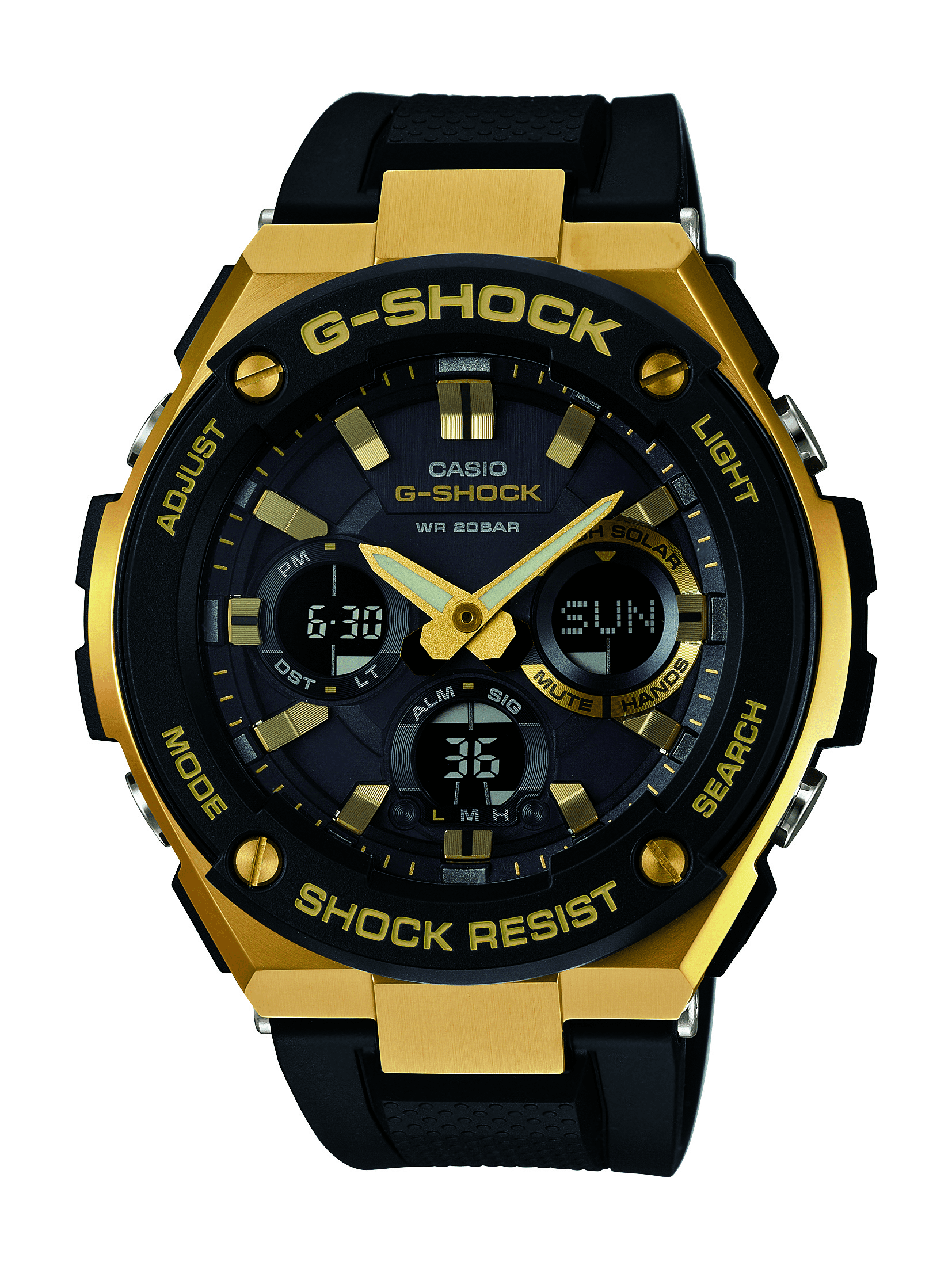 Casio Men's G-Steel by G-Shock Quartz Solar Watch with Resin Strap