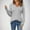 Gray, variant on Amidoa Long Sleeve Sweaters for Women Trendy V-Neck Black Cutout Long Lightweight Sweaters Womens Cardigan Sweaters L