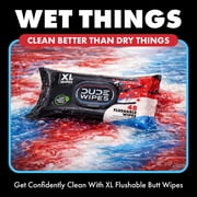 DUDE Wipes Poopsicle, Ice Pop Scented Extra Large Flushable Wipes, 48 Count, 5 Pack (240 Total)