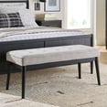thumbnail image 2 of Better Homes & Gardens Colton 44" Upholstered Accent Bench, Gray, 2 of 13